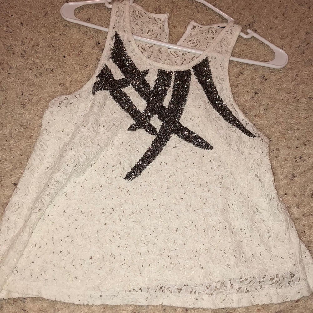 White lace top